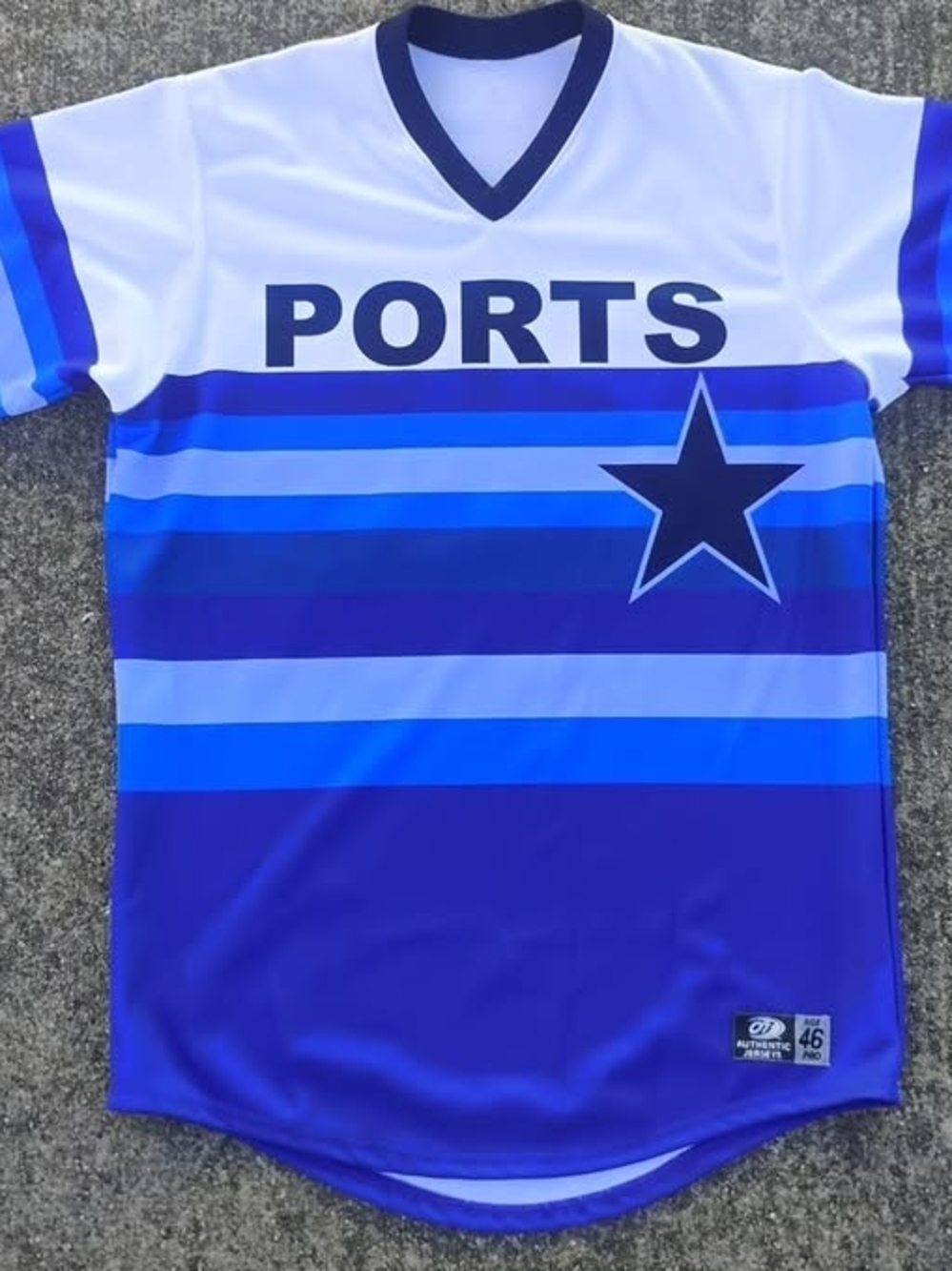 Stockton PORTS Throwback Jersey Turn Back The Clock Night 209 Milb Sportswear